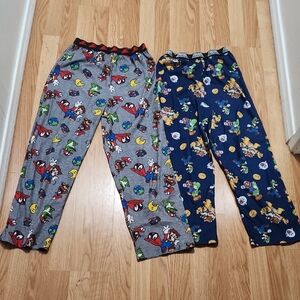 Set Of 2 Boys Super Mario And Luigi XL Pajama Pants